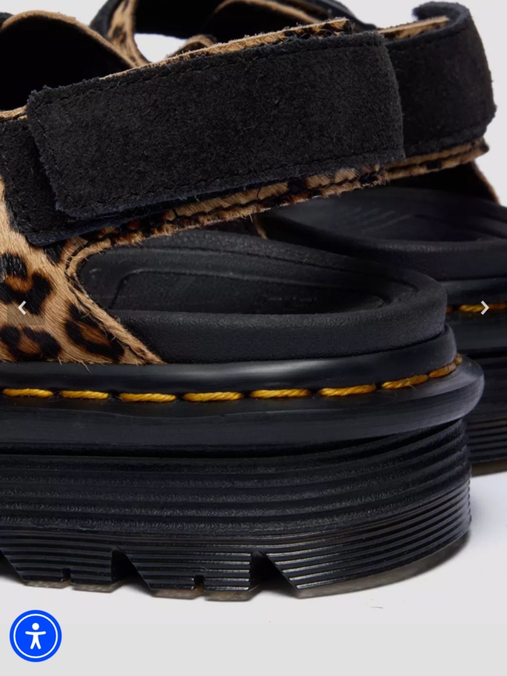 Dr. Martens 8 zebzag sandal Leopard Print Black Sandals - Picture 2 of 14